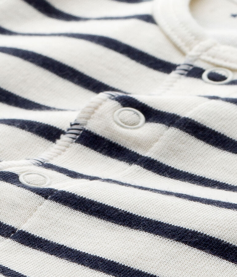 Ensemble b&eacute;b&eacute; 3 pi&egrave;ces r&eacute;versible white/blue