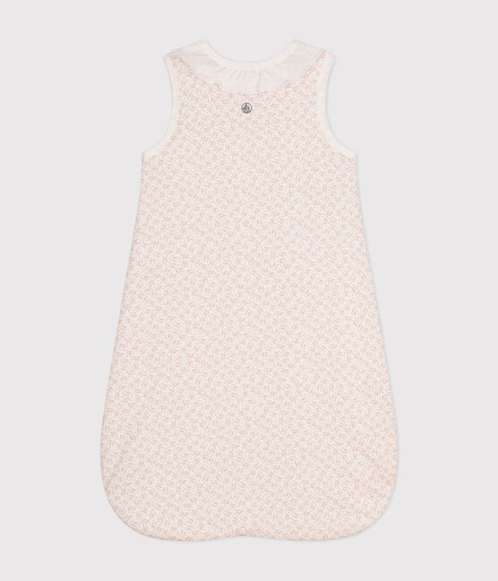 Babies' Floral Cotton TOG 2 Sleeping Bag MARSHMALLOW /PANTY