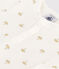 Babies' Short-Sleeved Cotton Palm Print Bodysuit MARSHMALLOW white/MULTICO white