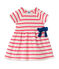 Robe bébé fille rayée LAIT white/PEONY pink