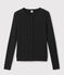 Women's Iconic Cotton Cardigan NOIR black