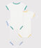 Babies' short-sleeved animal themed cotton bodysuits - 3-Pack variante 1