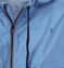 Unisex milleraies-striped waterproof windbreaker PERSE blue/MARSHMALLOW white