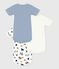 Pack of babies' short sleeved dog print cotton bodies variante 1