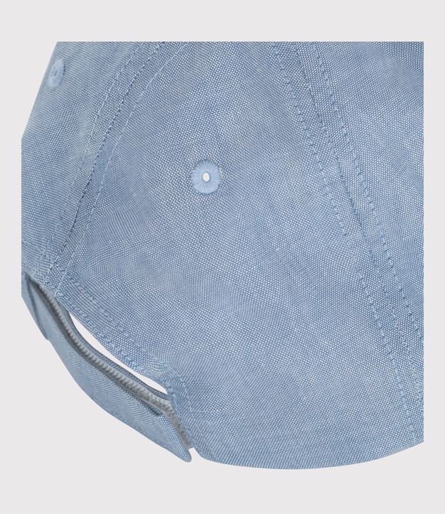Children's Petit Bateau cap in light-coloured denim blue