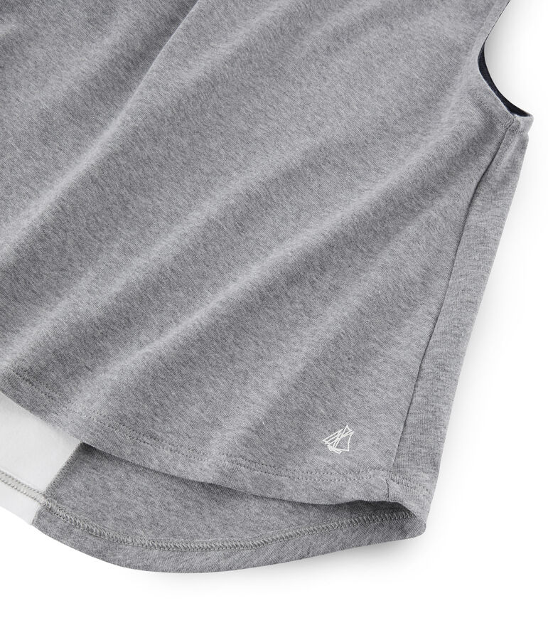 Girls' Sleeveless Sports Top grey