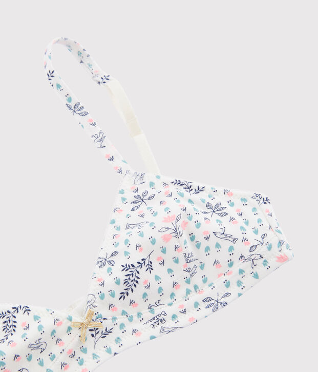 Girls' Padded Bra white/multicolor