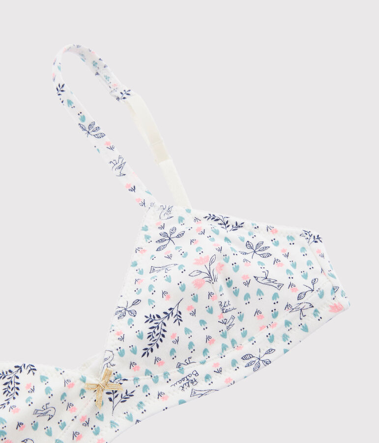 Girls' Padded Bra white/multicolor