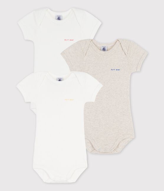 Short-Sleeved Cotton Bodysuits - 3-Pack variante 1