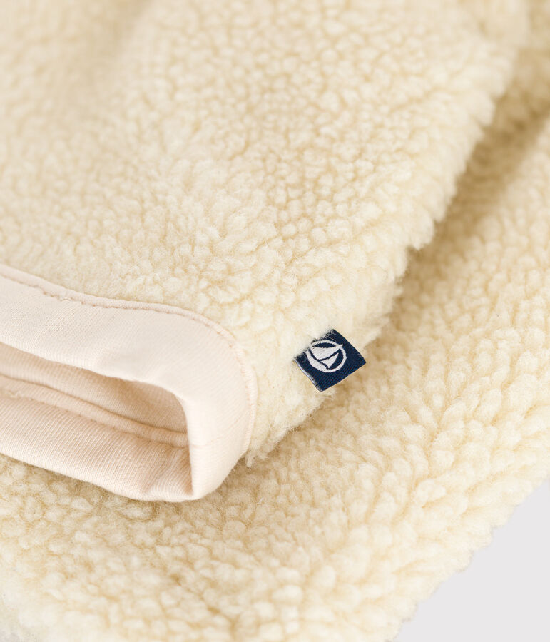 Babies' sherpa jacket Ecru
