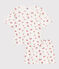 Women's short fruit print cotton pyjamas MARSHMALLOW white/MULTICO white