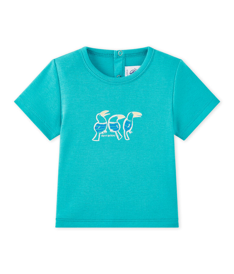 Baby boy's short-sleeved T-shirt Verger green