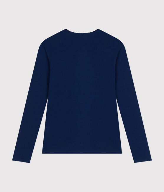 Women's Iconic Cocotte Stitch Cotton T-Shirt MEDIEVAL blue