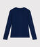 Women's Iconic Cocotte Stitch Cotton T-Shirt MEDIEVAL blue