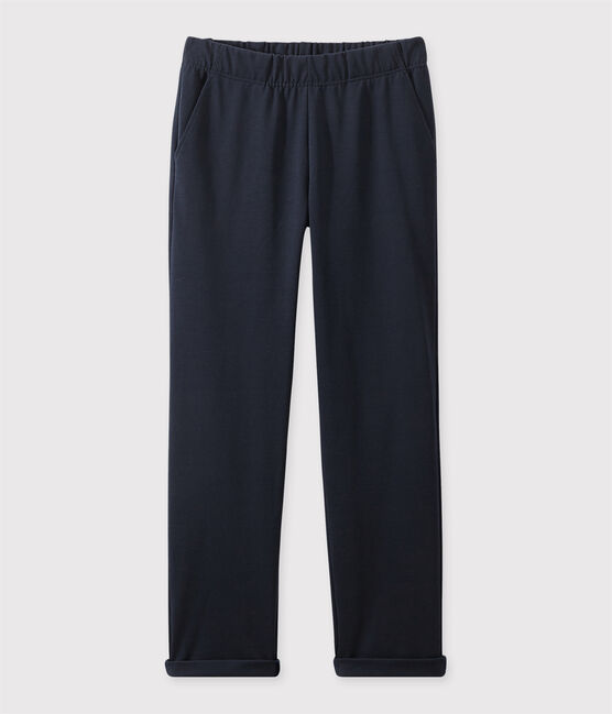 Women's Knit Trousers SMOKING blue