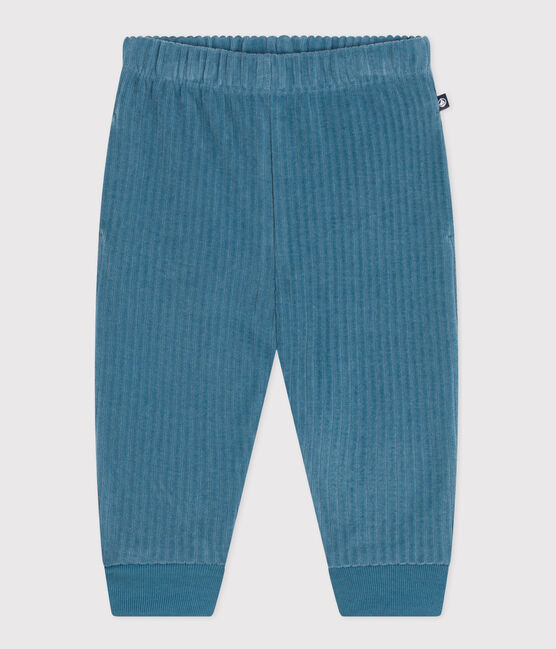 Babies' Velour Trousers POLOCHON blue