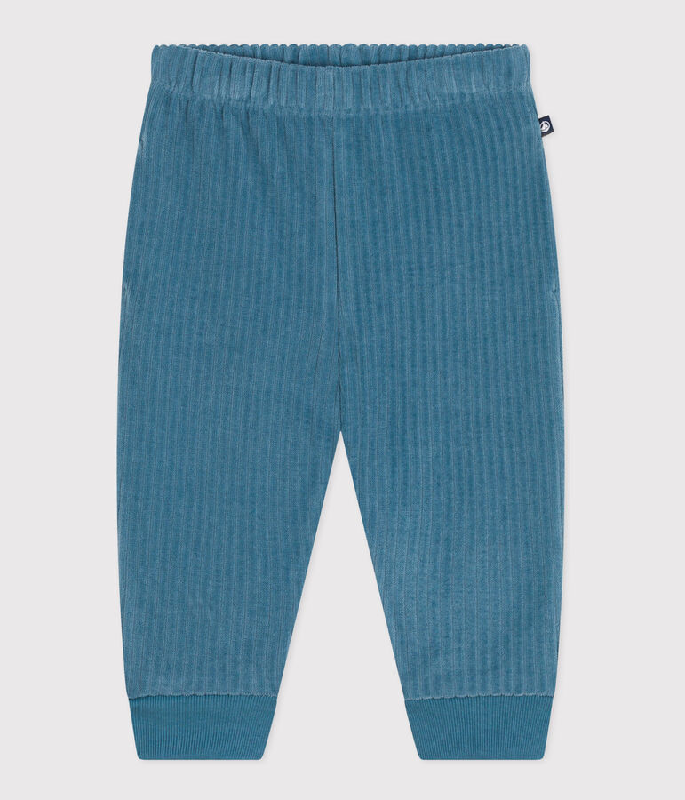 Babies' Velour Trousers blue