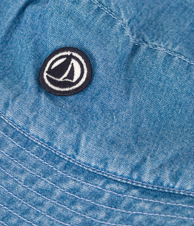 Kids' Blue Denim Bucket Hat blue