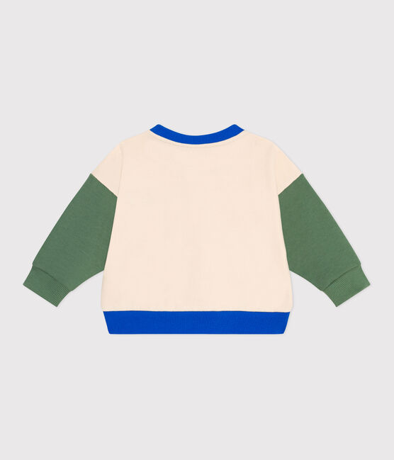 Babies' varsity-style jacket in colourblock cotton AVALANCHE /PALMERAIE