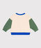 Babies' varsity-style jacket in colourblock cotton AVALANCHE /PALMERAIE