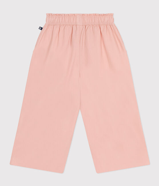 Girls' Cotton Twill Trousers SALINE pink