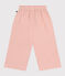 Girls' Cotton Twill Trousers SALINE pink