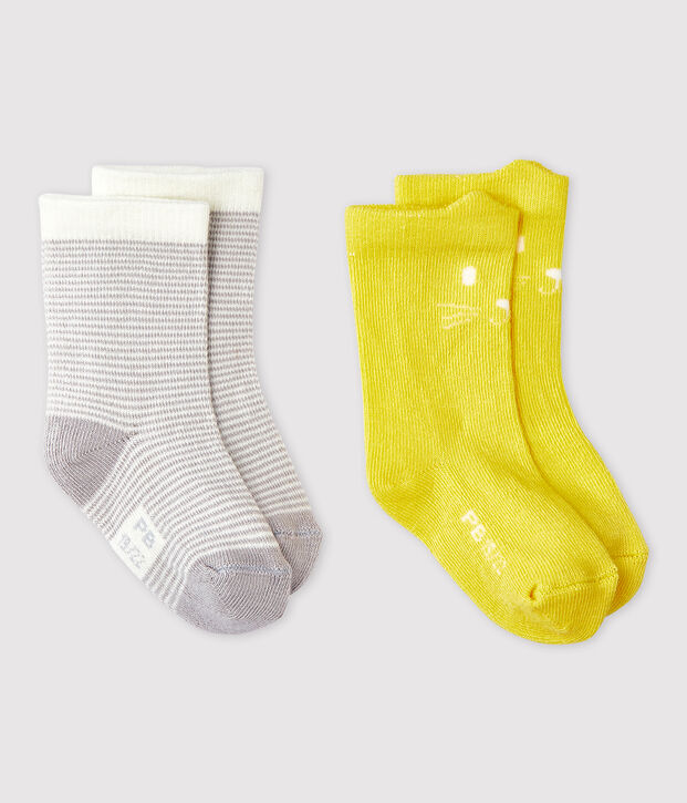 Baby Girls' Patterned Socks - 2-Pack multicolor