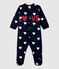 Babies' Fleece Sleepsuit SMOKING blue/ECUME white