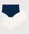 Children's heart-print cotton and elastane shorties - 3-pack variante 1