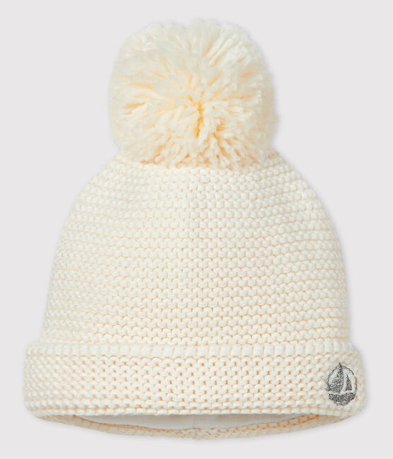 Baby's unisex woolly hat MARSHMALLOW white