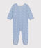 Babies' Floral Print Cotton Pyjamas MARSHMALLOW blue/INCOGNITO