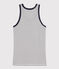 Women's Iconic Striped Cotton Vest Top MARSHMALLOW white/SMOKING blue