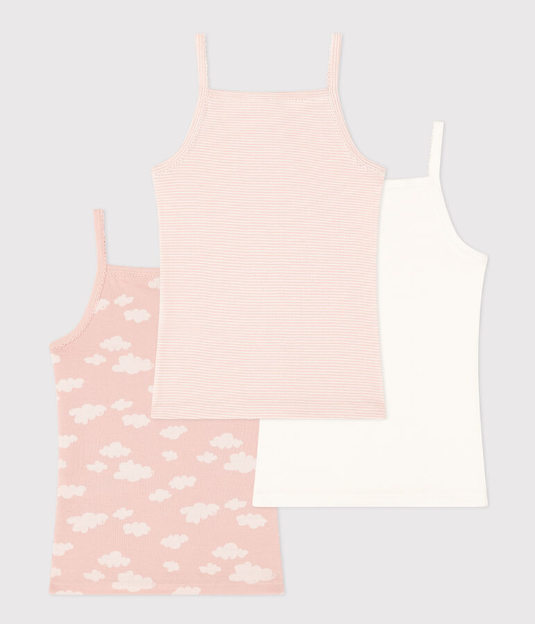 Children's Cloud Patterned Cotton Vests - 3-Pack variante 1
