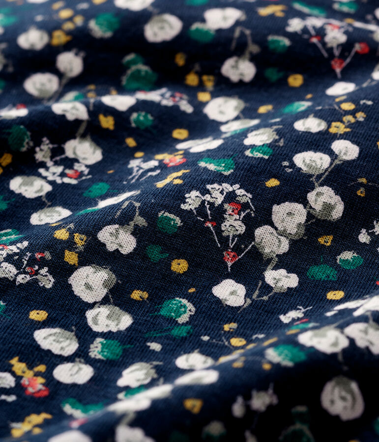 Baby Girls' Long-Sleeved Print Dress blue/multicolor