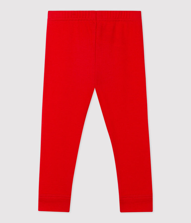 Babies' Organic Cotton Leggings PEPS red