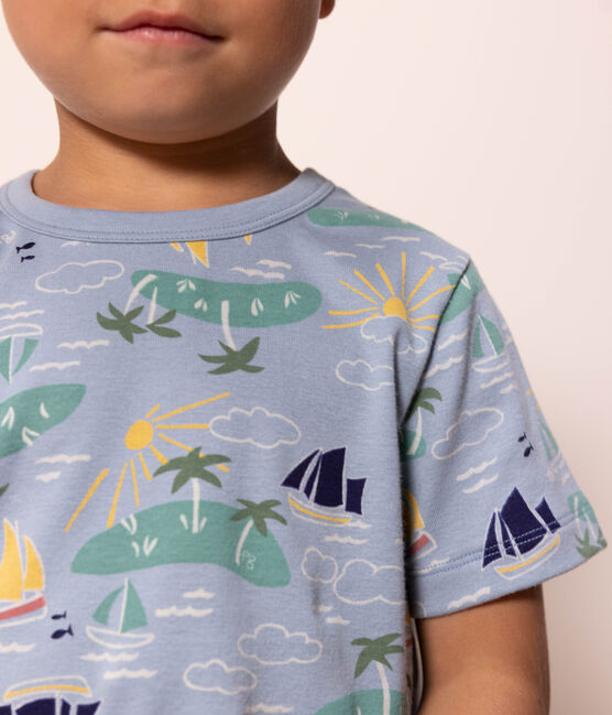 Children's unisex Explorer cotton cropped pyjamas ENNEIGE /MULTICO
