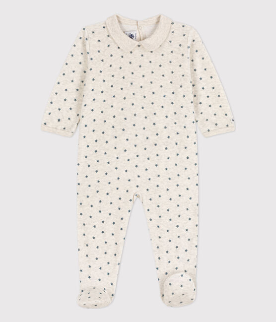Babies' Starry Velour Sleepsuit MONTELIMAR /DUCKY