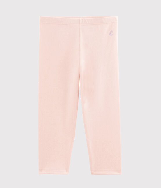 Girls' Elastane Jersey Leggings MINOIS pink