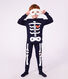 Children's cotton skeleton costume pyjamas