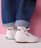 2 pairs of babies' cotton socks with stripes and a floral print multicolor