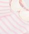 Babies' cotton  Breton top MILK pink/MARQUISE
