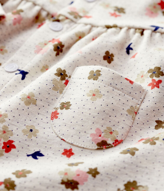 Babies' Quilted Dress MONTELIMAR beige/MULTICO white