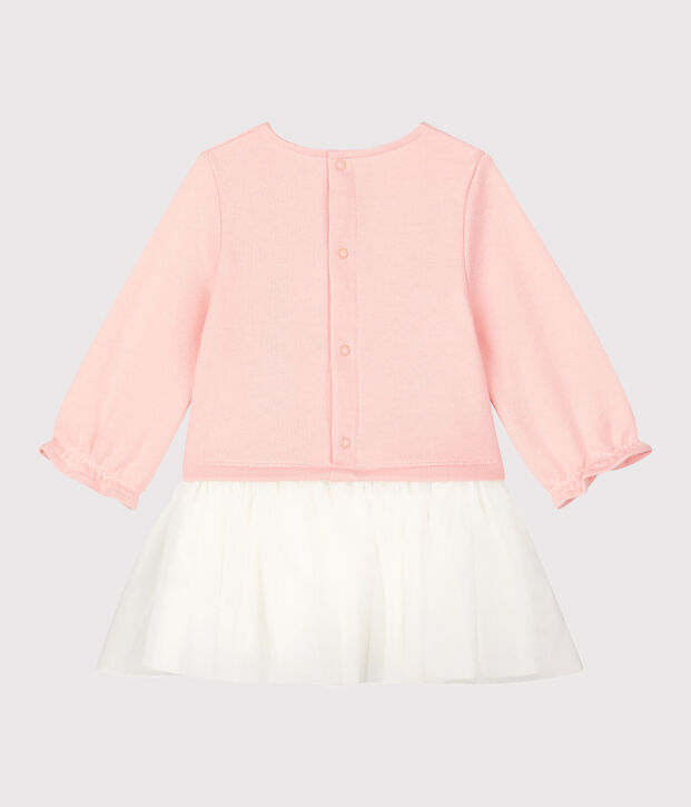 Babies' Fleece Dress pink/white
