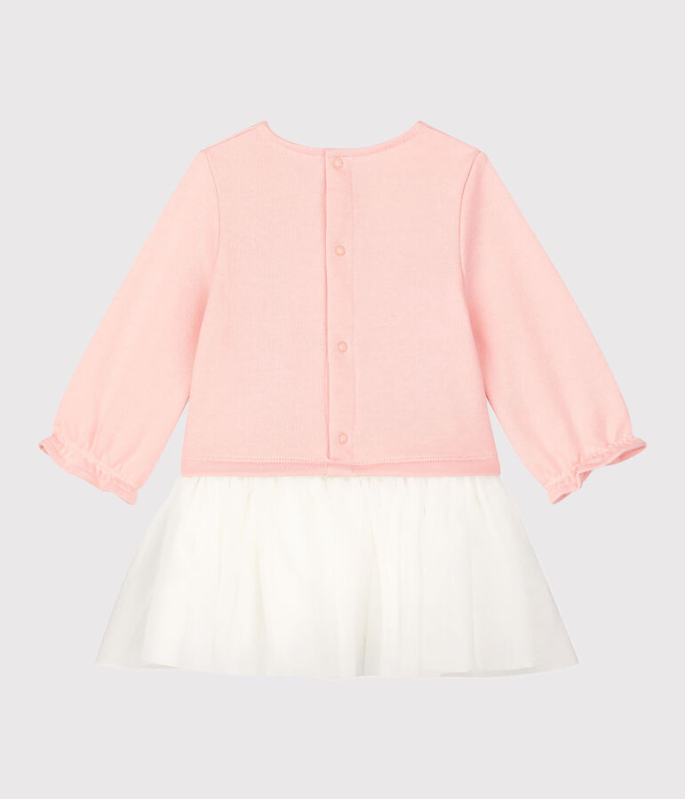 Babies' Fleece Dress pink/white