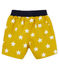 Baby boys' printed beach shorts BAMBOO yellow/MARSHMALLOW white