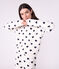 Women's cotton terry pyjamas printed with hearts MILK blue/SOIR