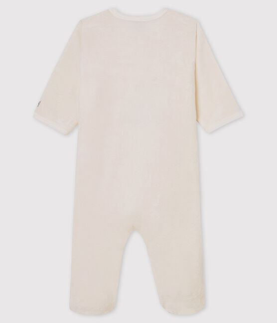 Babies' Bear Fleece Onesie MARSHMALLOW white