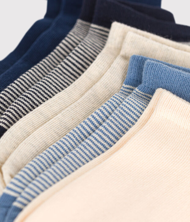 Children's pinstriped cotton socks - 5-pack multicolor