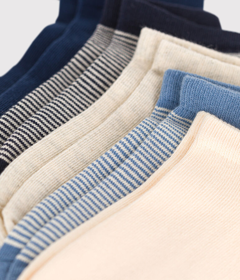 Children's pinstriped cotton socks - 5-pack multicolor