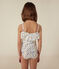 Girls' One-Piece Print Swimsuit MARSHMALLOW white/MULTICO white